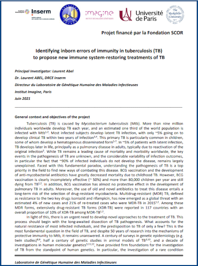 Rapport Tuberculosis