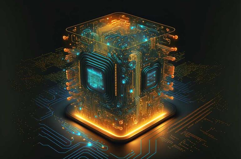 Abstract quantum computing circuit
