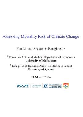 Assessing Mortality Risk of Climate Change
