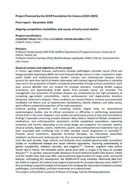 SCOR Foundation FinalReport Aligning Competitive Morbidities